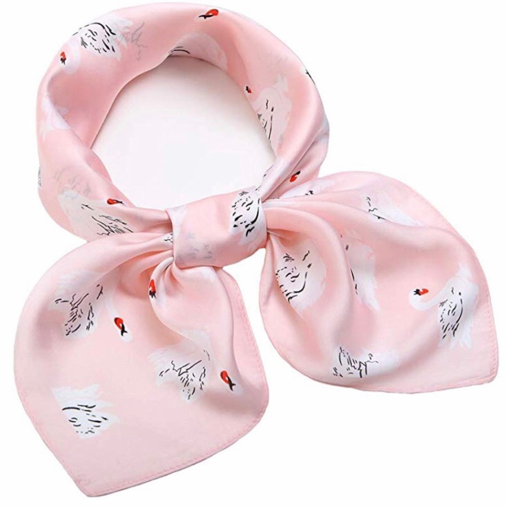 Square pink scarf